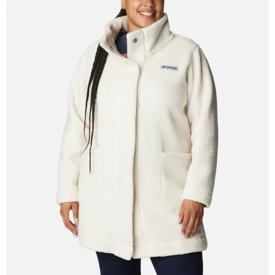 Chalk Columbia Sale Women's Panorama Long Jacket Plus Size