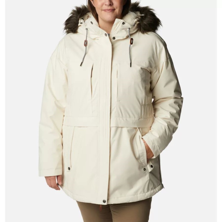 Chalk Columbia Sale Women's Payton Pass Insulated Jacket Plus Size