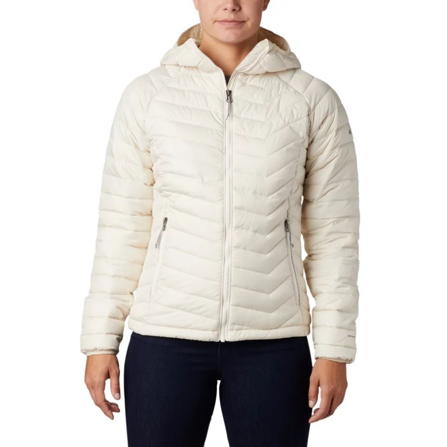 Chalk Columbia Sale Women's Powder Lite Hooded Jacket