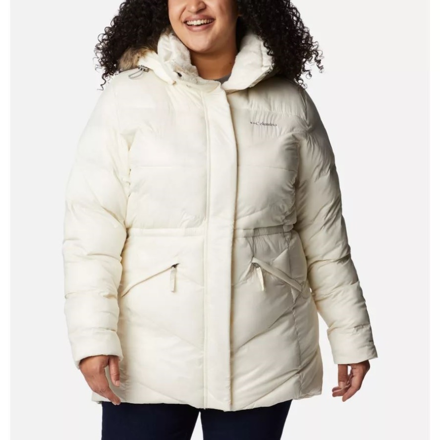 Chalk Gunmetal Women's Peak to Park Mid Insulated Jacket Plus Size Columbia Sale