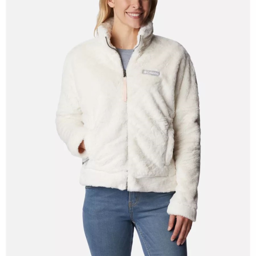 Chalk/Peach Blossom Reversible Women's Bundle Up Fleecec Jacket Columbia Sale