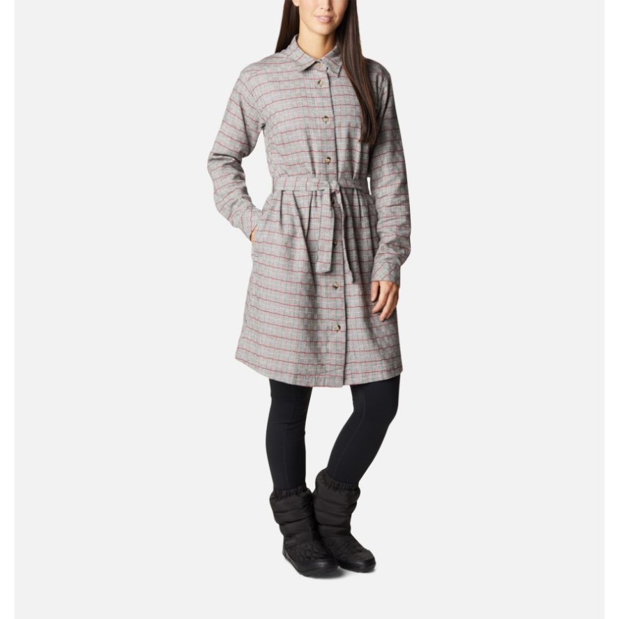 Chalk Simple Tartan Columbia Sale Women's Holly Hideaway Flannel Dress
