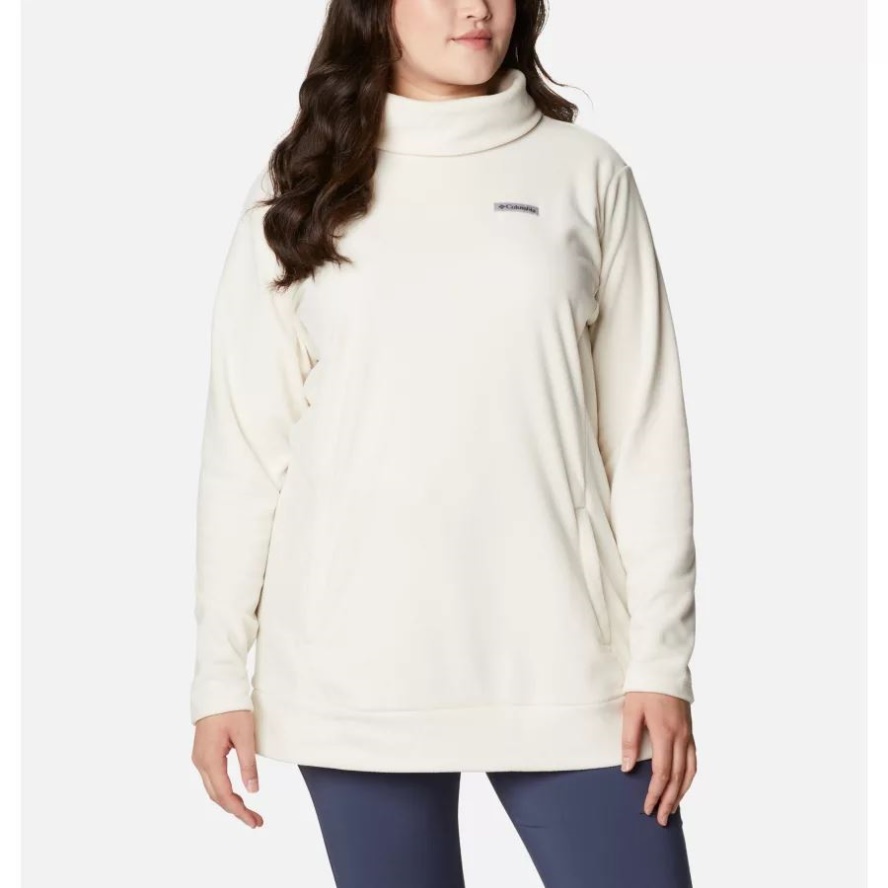 Chalk Women's Ali Peak Fleece Tunic Plus Size Columbia Sale