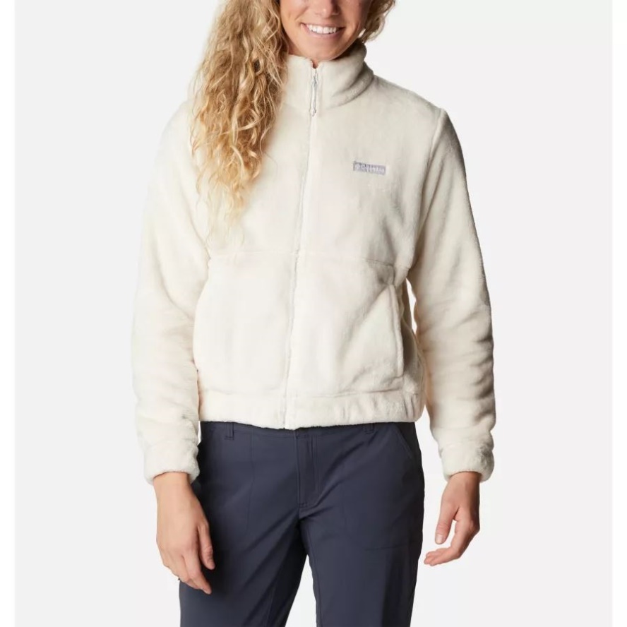 Chalk Women's Fireside Full Zip Jacket Columbia Sale