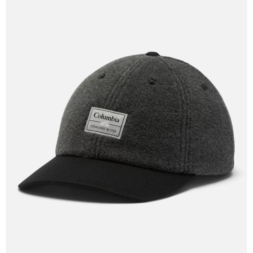 Charcoal Heather/Black Columbia Sale Unisex CSC II Fleece Ball Cap