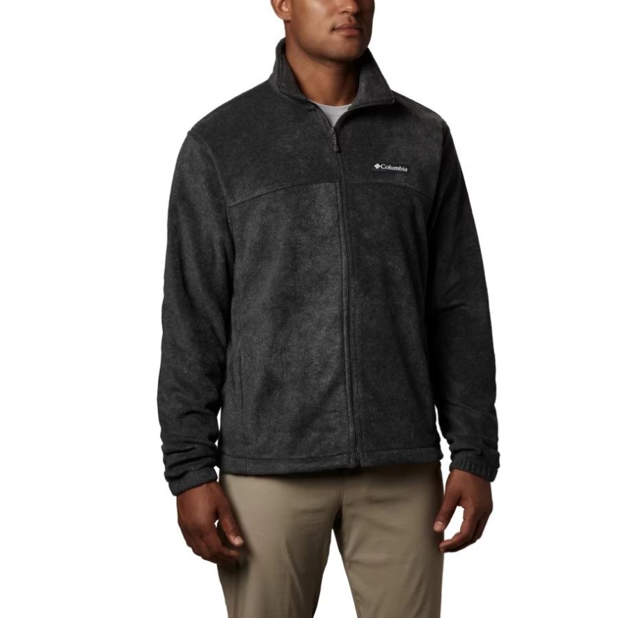 Charcoal Heather Men's Steens Mountain 2.0 Full Zip Fleece Jacket Tall Columbia Sale