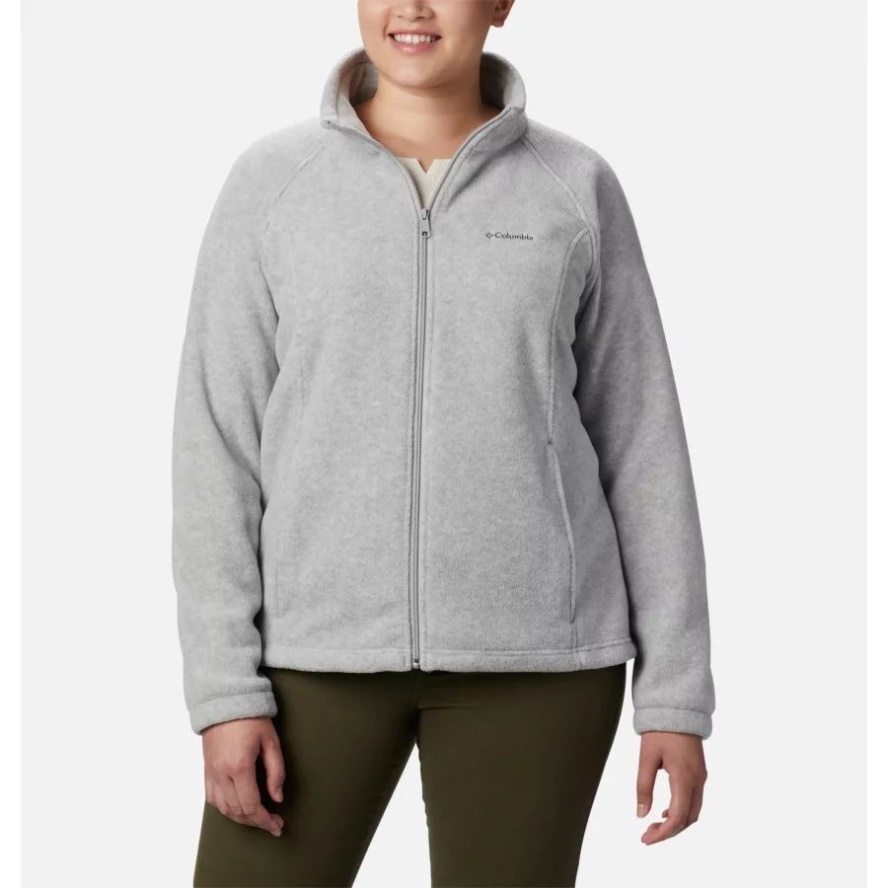 Cirrus Grey Heather Women's Benton Springs Full Zip Plus Size Columbia Sale