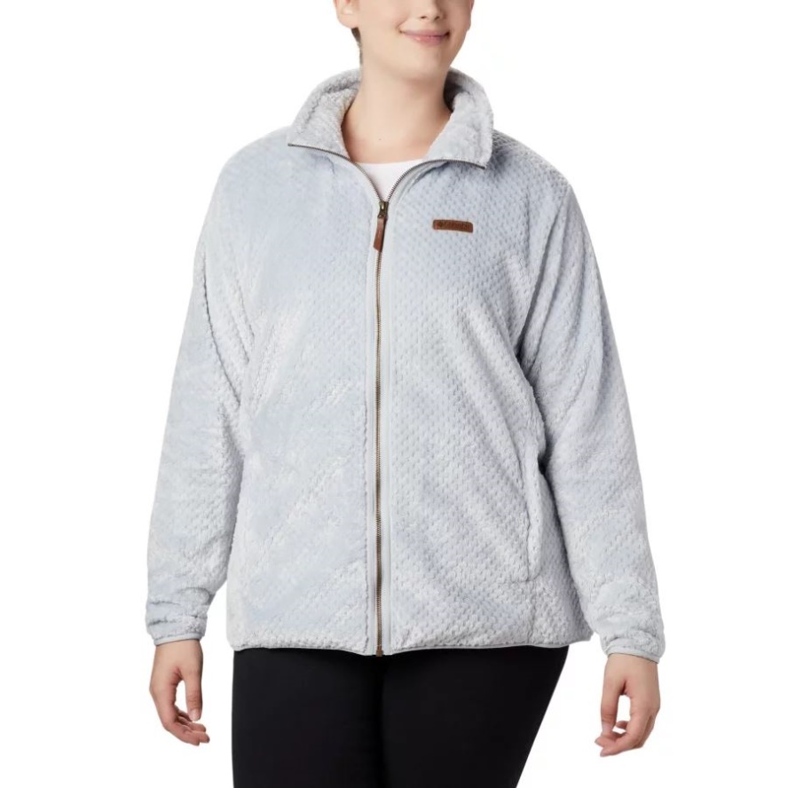 Cirrus Grey Women's Fire Side II Plush Full Zip Fleece Plus Size Columbia Sale