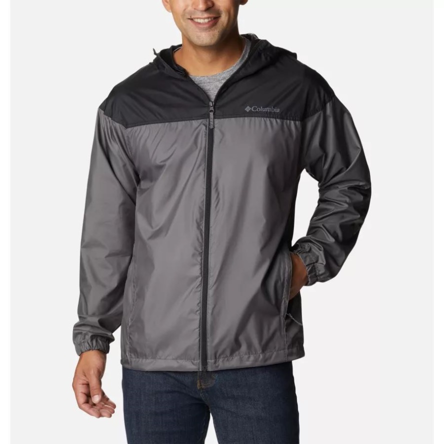 City Grey/Black Columbia Sale Men's Flash Challenger Windbreaker Novelty