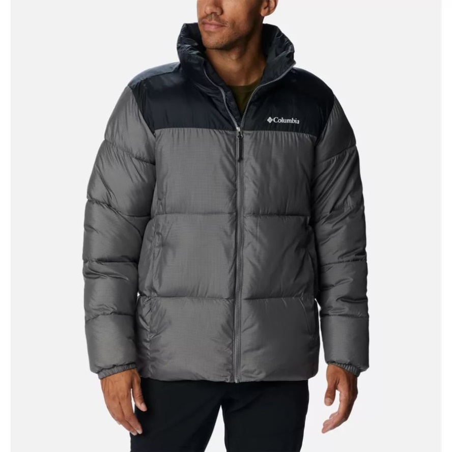 City Grey/Black Men's Puffect II Puffer Jacket Columbia Sale