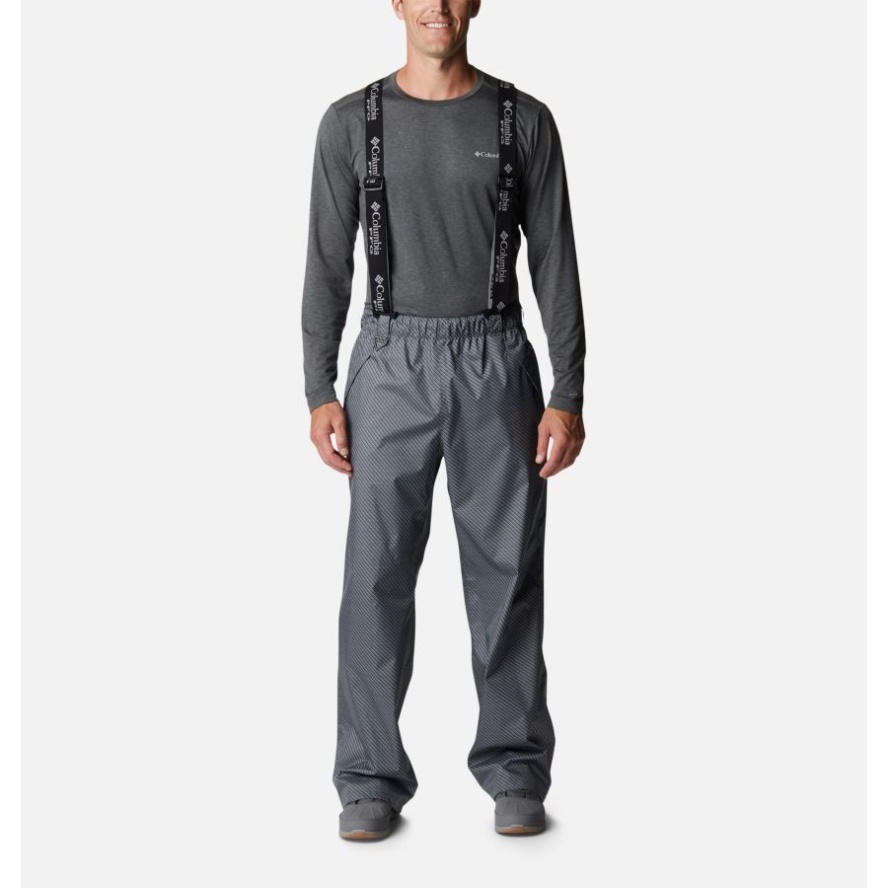 City Grey Carbon Fiber Print Men's PFG Terminal Tackle Bib Pants Columbia Sale