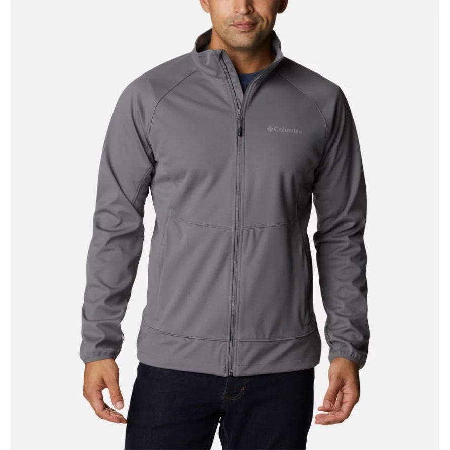 City Grey Columbia Sale Men's Canyon Meadows Softshell Hooded Walking Jacket