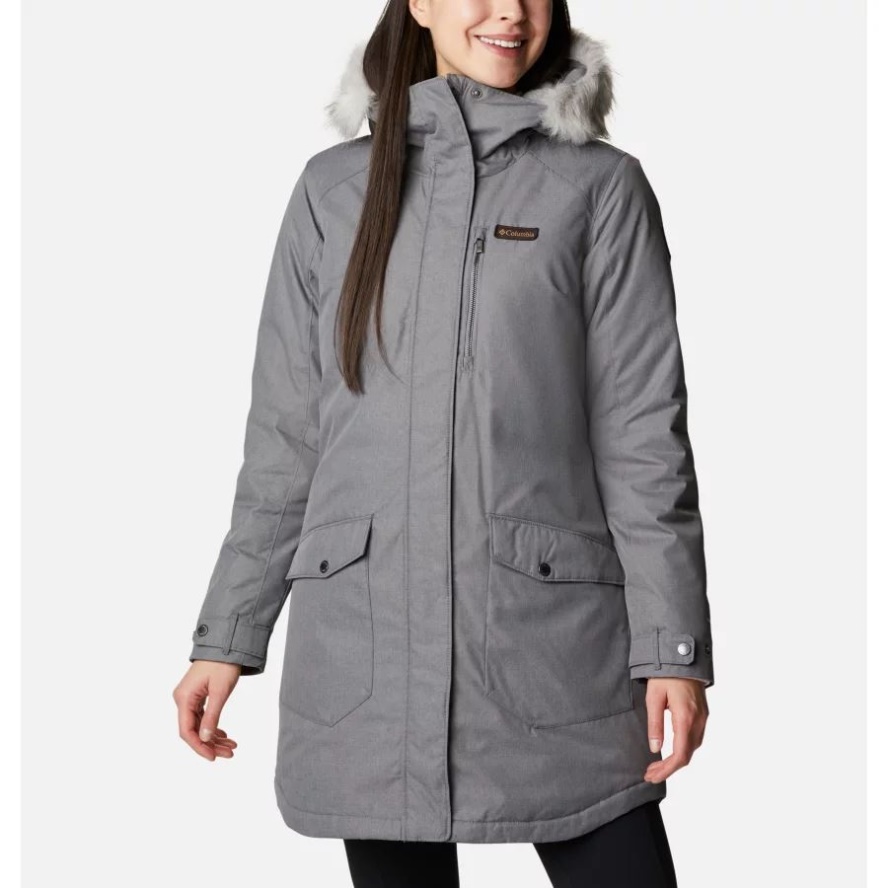 City Grey Columbia Sale Women's Suttle Mountain Long Insulated Jacket