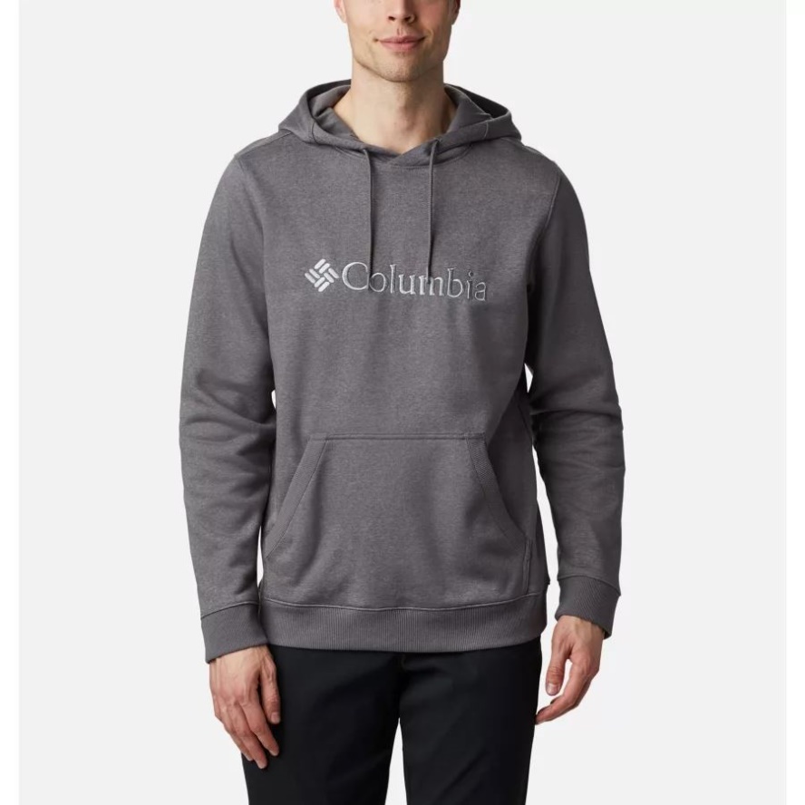 City Grey Heather/CSC Branded Logo Men's CSC Basic Logo II Hoodie Columbia Sale