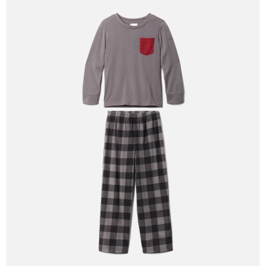 City Grey Kids' Pocket Pajamas Set Columbia Sale