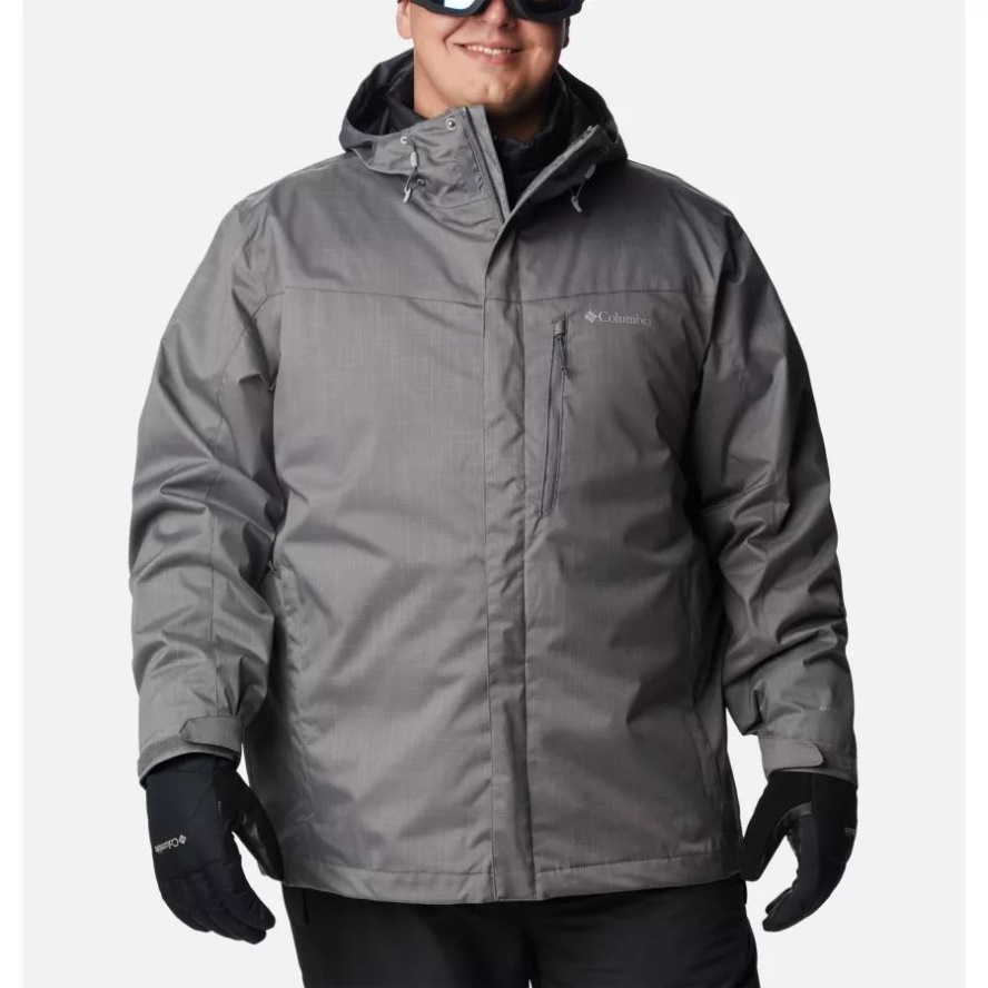 City Grey Melange Men's Whirlibird IV Interchange Jacket Big Columbia Sale