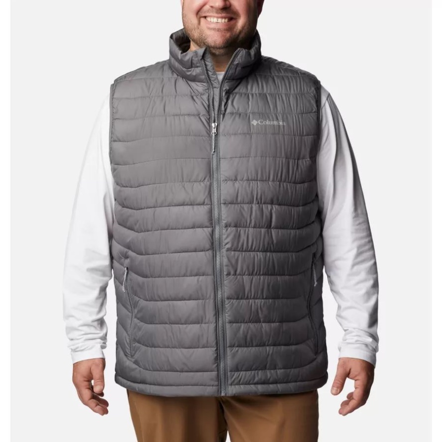 City Grey Men's Powder Lite Vest Big Columbia Sale