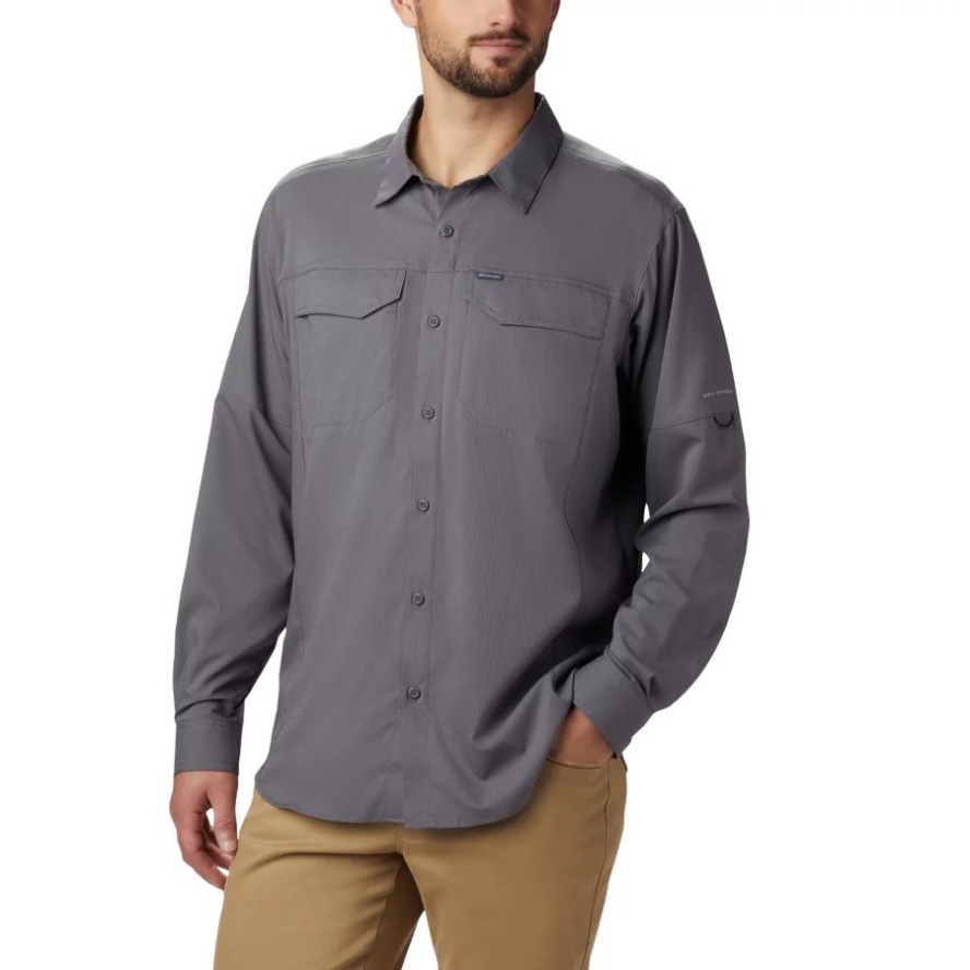 City Grey Men's Silver Ridge Lite Long Sleeve Shirt Columbia Sale