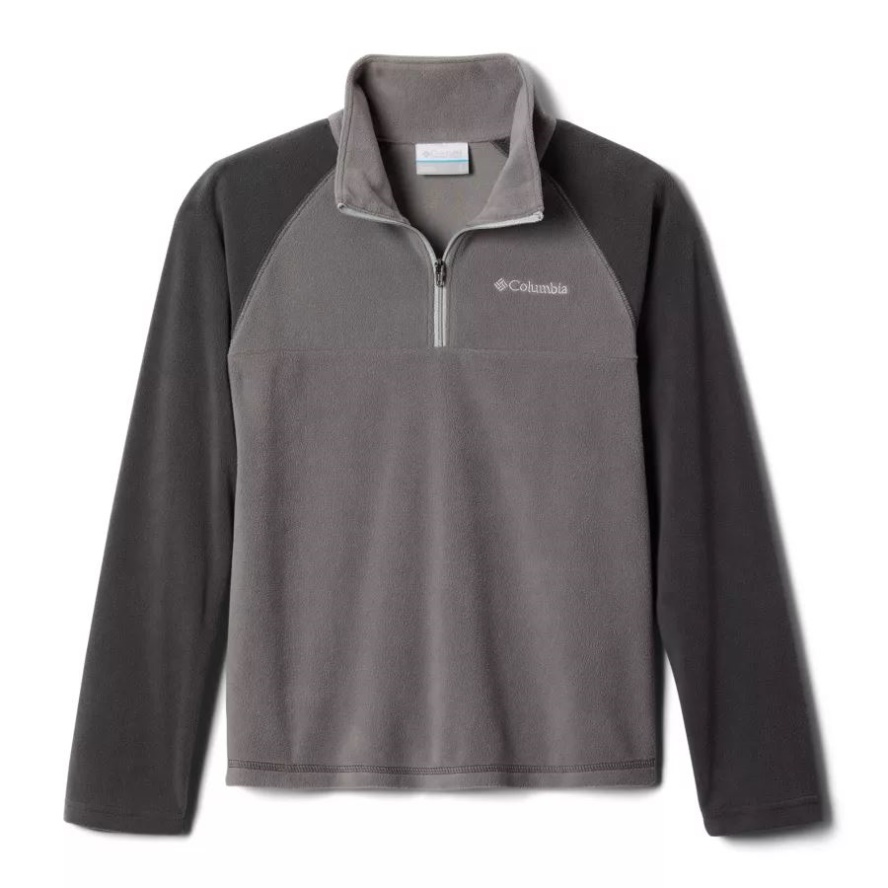 City Grey/Shark Boys' Glacial Fleece 1/4 Zip Pullover Columbia Sale