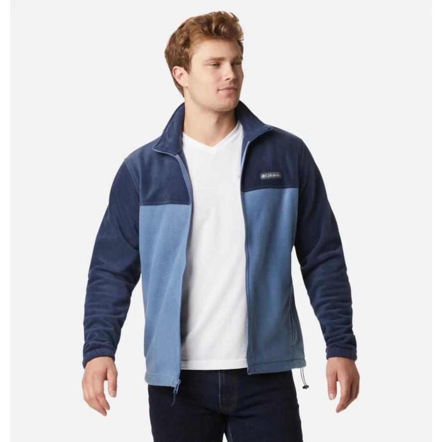 Collegiate Navy/Bluestone Men's Steens Mountain 2.0 Full Zip Fleece Jacket Columbia Sale