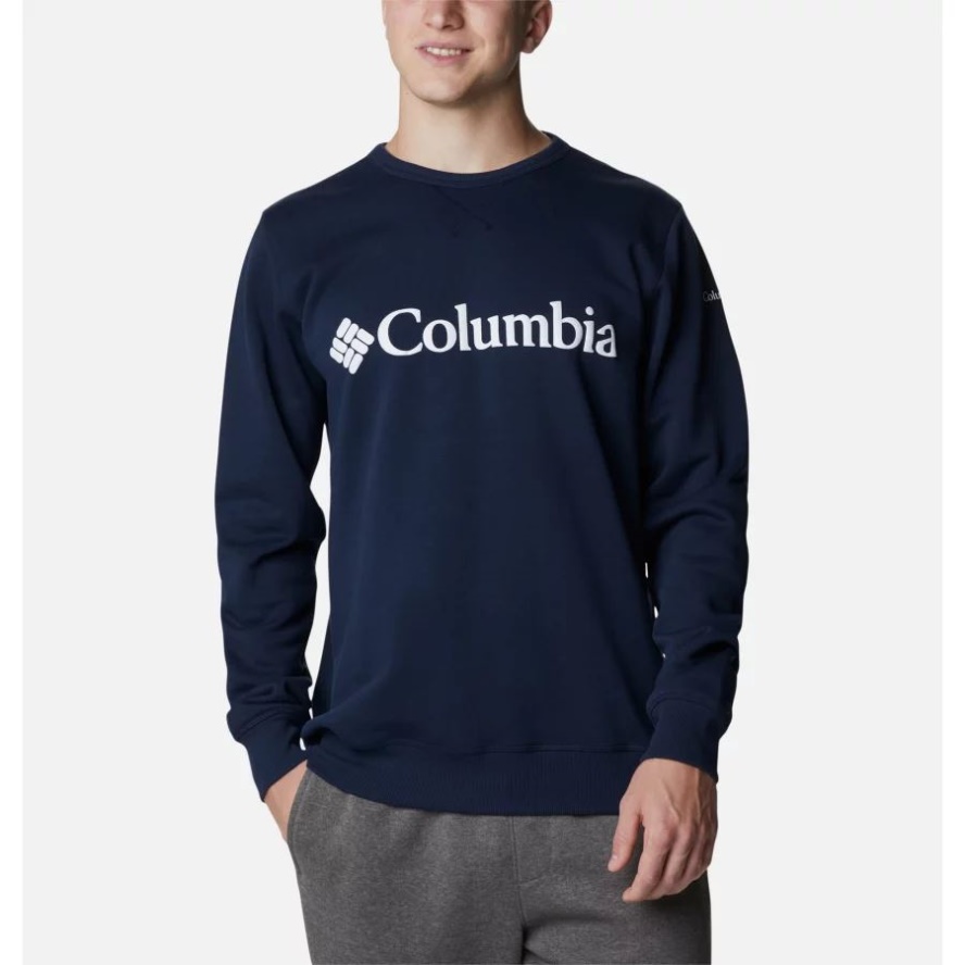 Collegiate Navy/CSC Branded Logo Columbia Sale Men's Columbia Sale Logo Fleece Crew