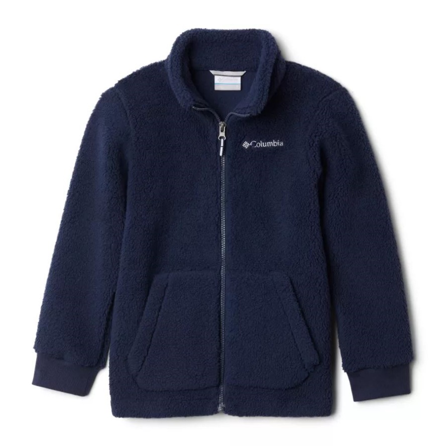 Collegiate Navy Columbia Sale Boys' Rugged Ridge II Full Zip Sherpa
