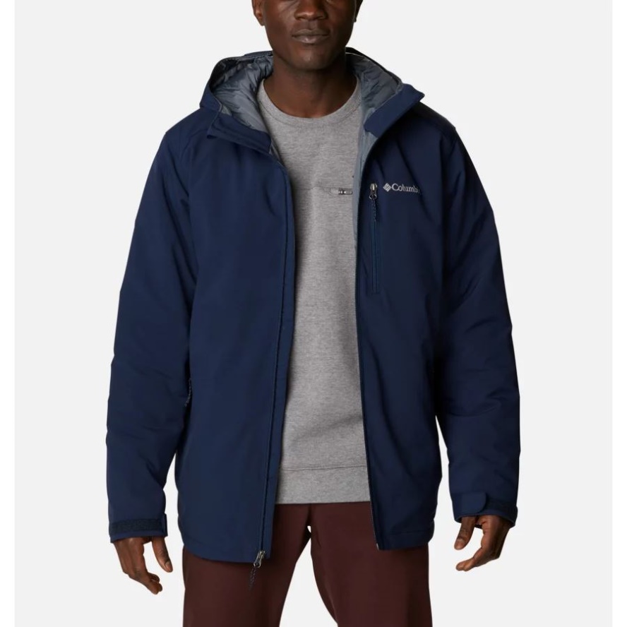 Collegiate Navy Columbia Sale Men's Gate Racer Insulated Softshell Jacket