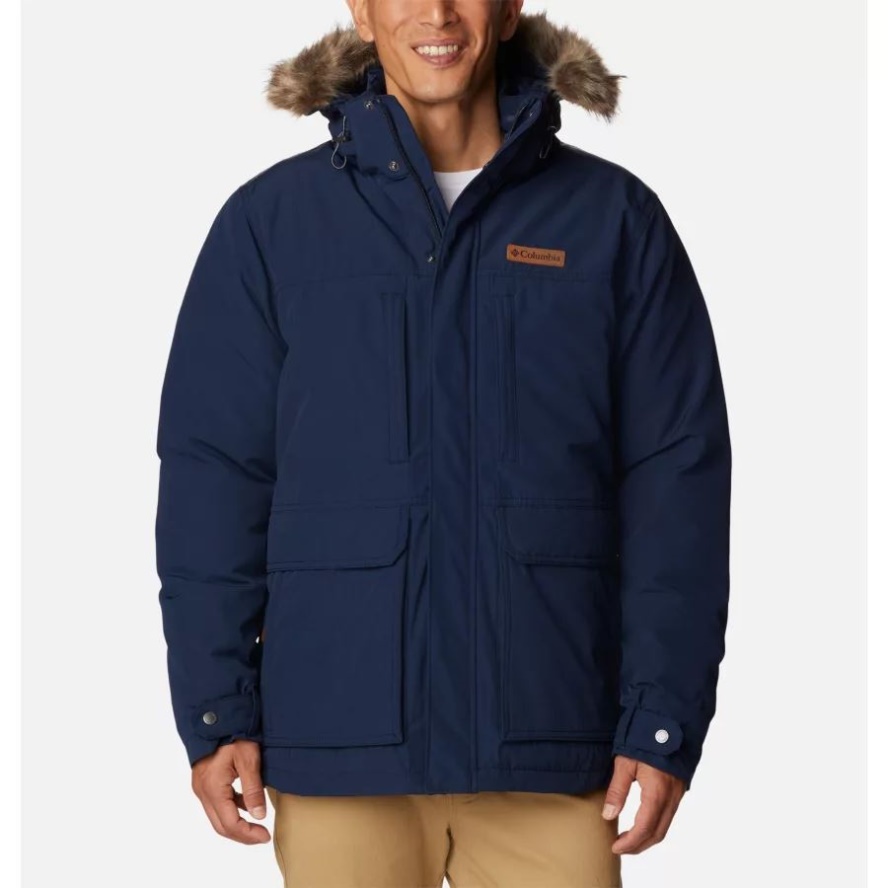 Collegiate Navy Columbia Sale Men's Marquam Peak Jacket