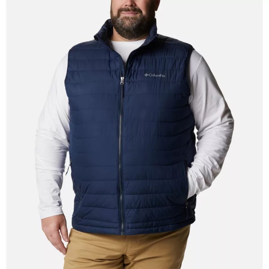 Collegiate Navy Columbia Sale Men's Powder Lite Vest Big