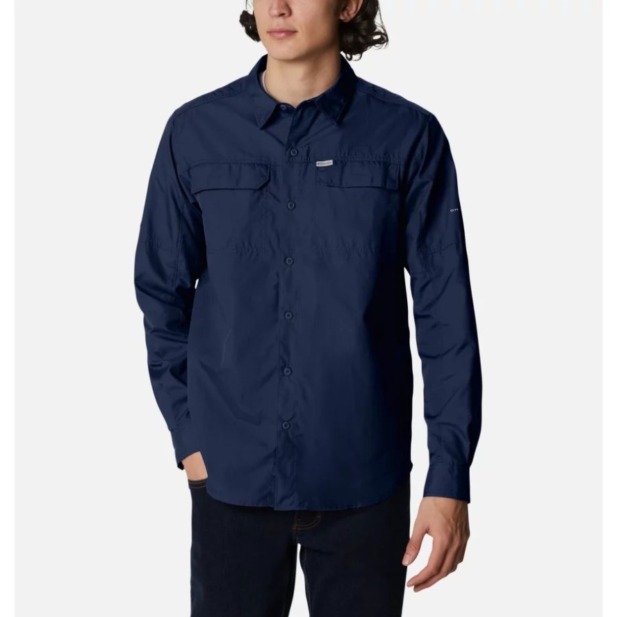 Collegiate Navy Columbia Sale Men's Silver Ridge2.0 Shirt