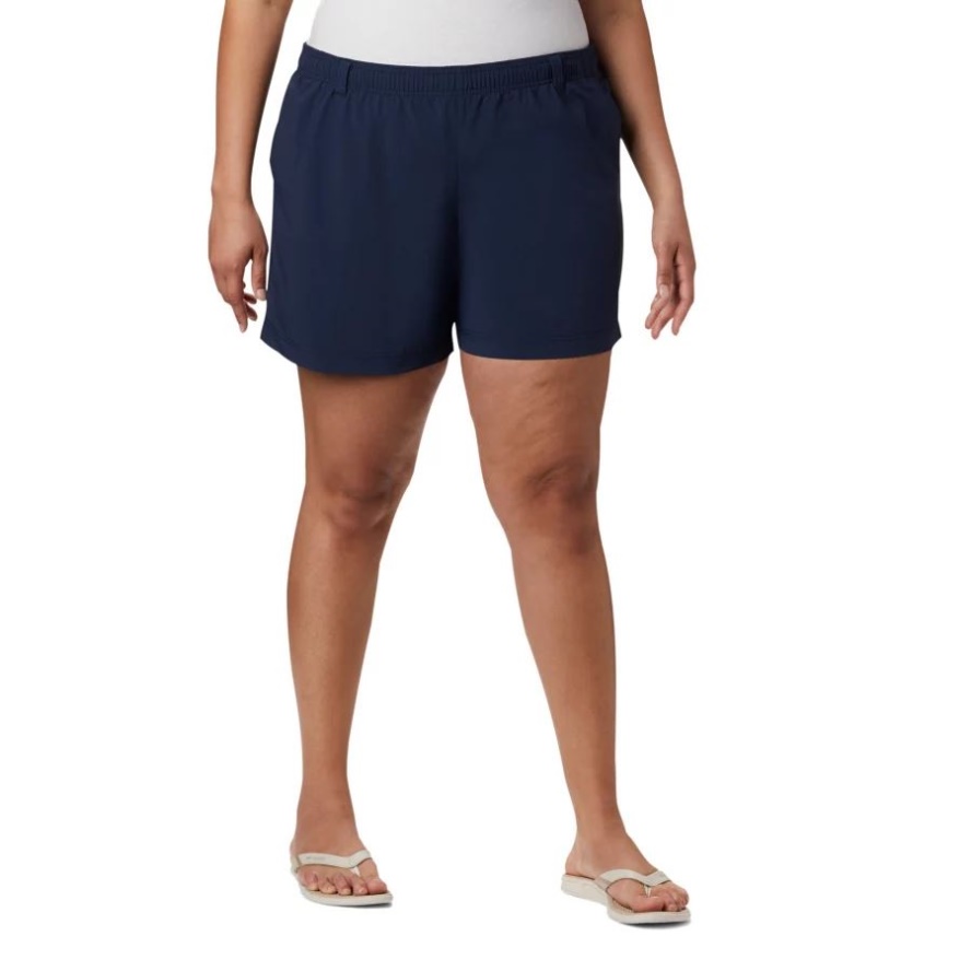 Collegiate Navy Columbia Sale Women's PFG Backcast Water Shorts Plus Size