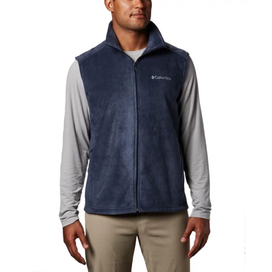 Collegiate Navy Men's Steens Mountain Fleece Vest Columbia Sale Brand