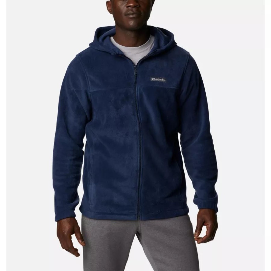 Collegiate Navy Men's Steens Mountain Full Zip Fleece Hoodie Columbia Sale