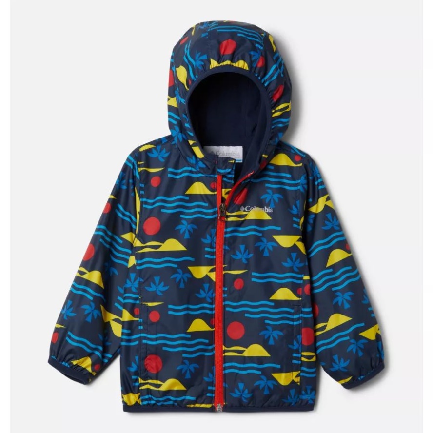 Collegiate Navy Seaside Columbia Sale Toddler Mini Pixel Grabber II Wind Jacket