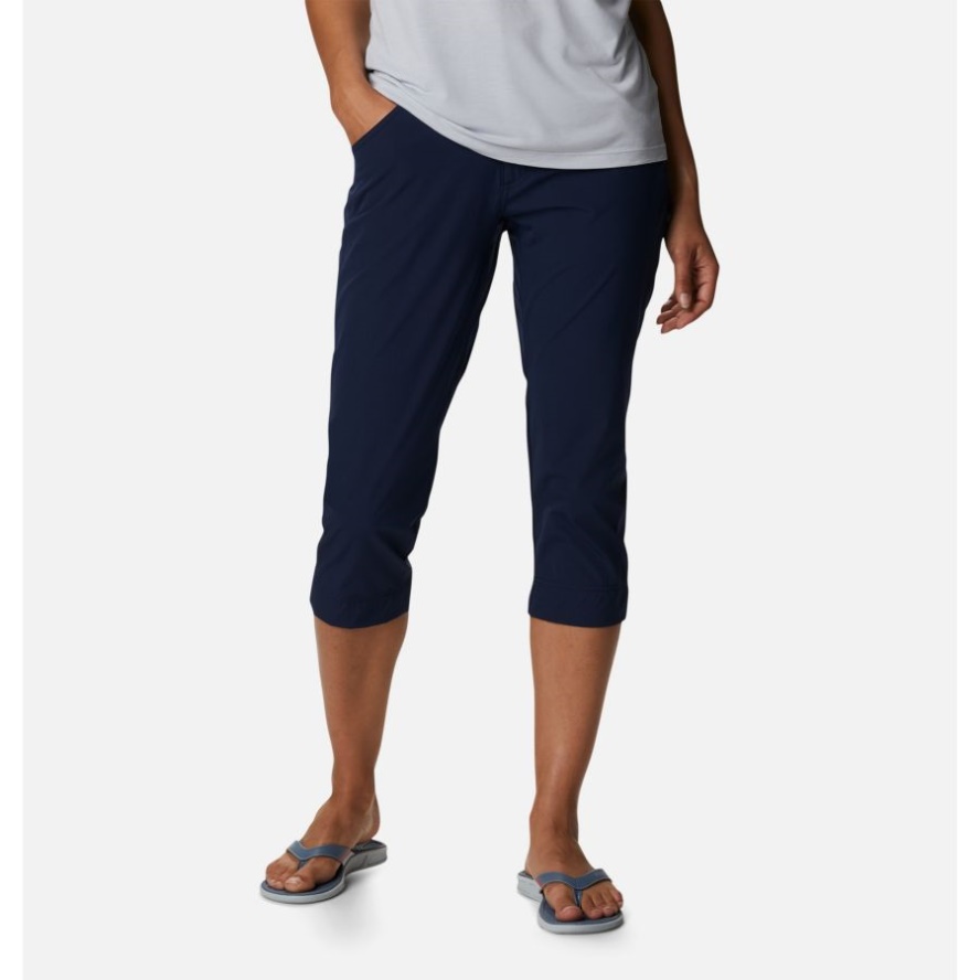 Collegiate Navy Women's PFG Coral Point Capris Columbia Sale