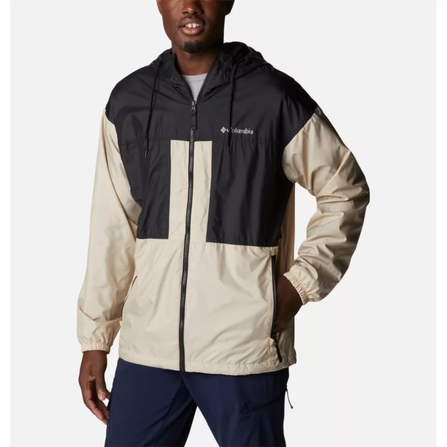 Columbia Sale Ancient Fossil/Black Men's Flash Challenger Lined Windbreaker