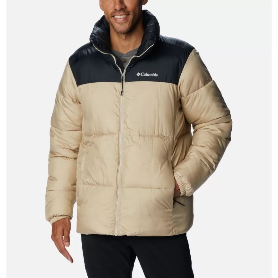 Columbia Sale Ancient Fossil/Black Men's Puffect II Puffer Jacket