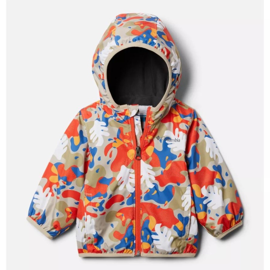 Columbia Sale Ancient Fossil Camo Splash Infant Mini Pixel Grabber II Wind Jacket