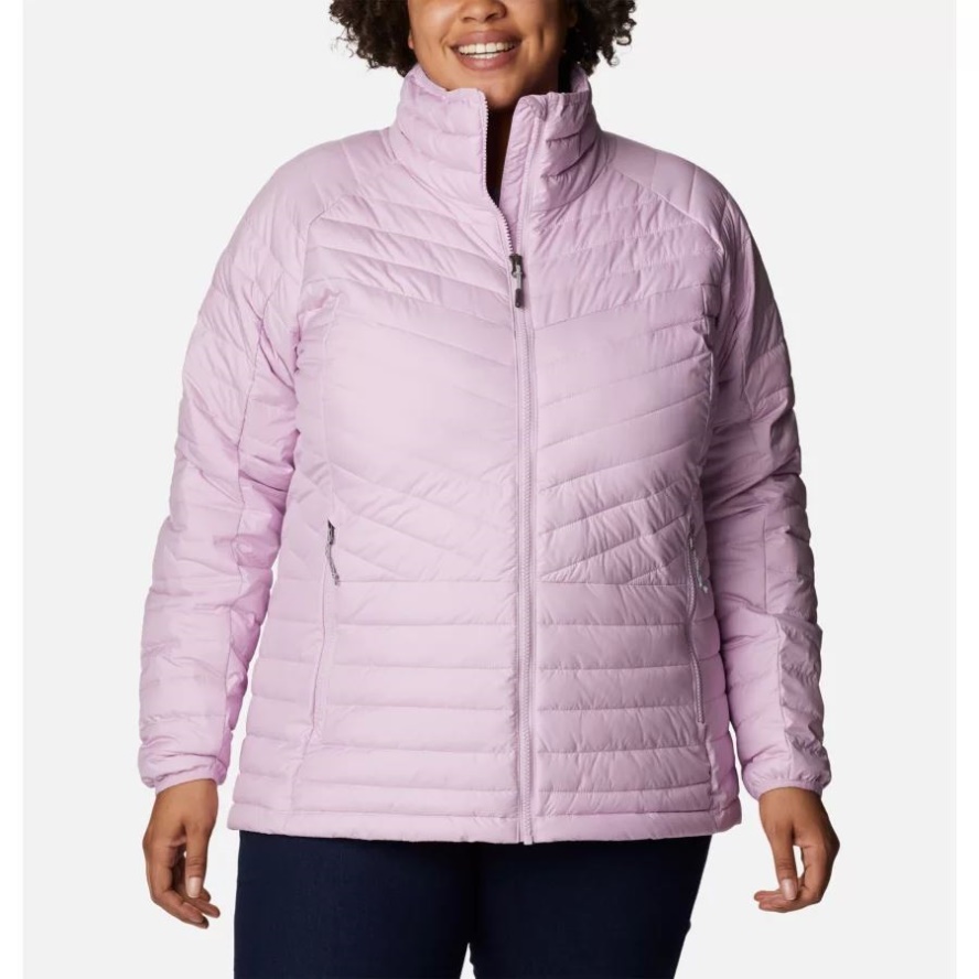 Columbia Sale Aura Women's Powder Lite II Full Zip Insulated Jacket Plus Size
