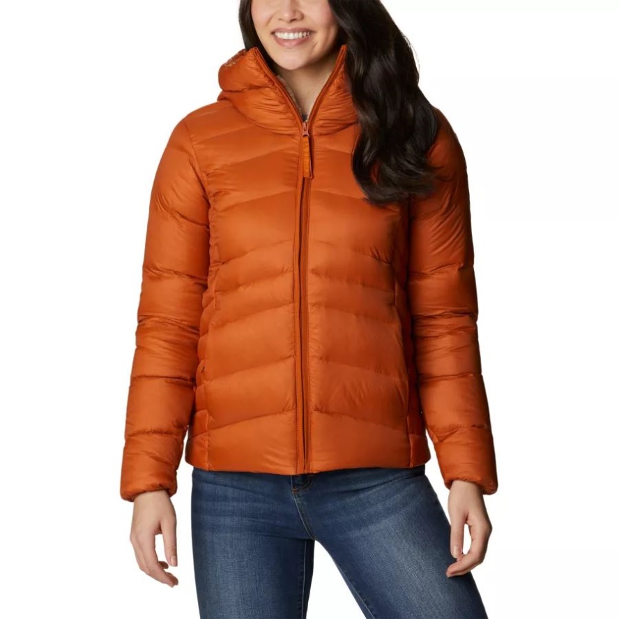 Columbia Sale Autumn Park Down Hooded Jacket Warm Copper