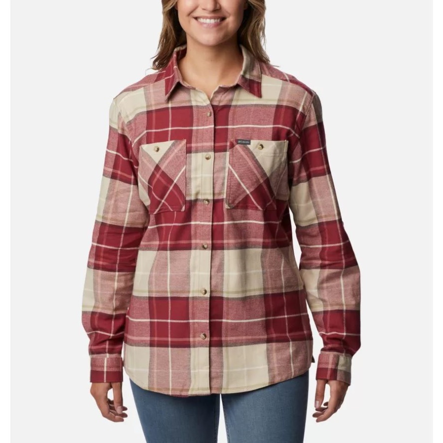 Columbia Sale Beach Boyfriend Tartan Women's Clay Hills Stretch Flannel Shirt