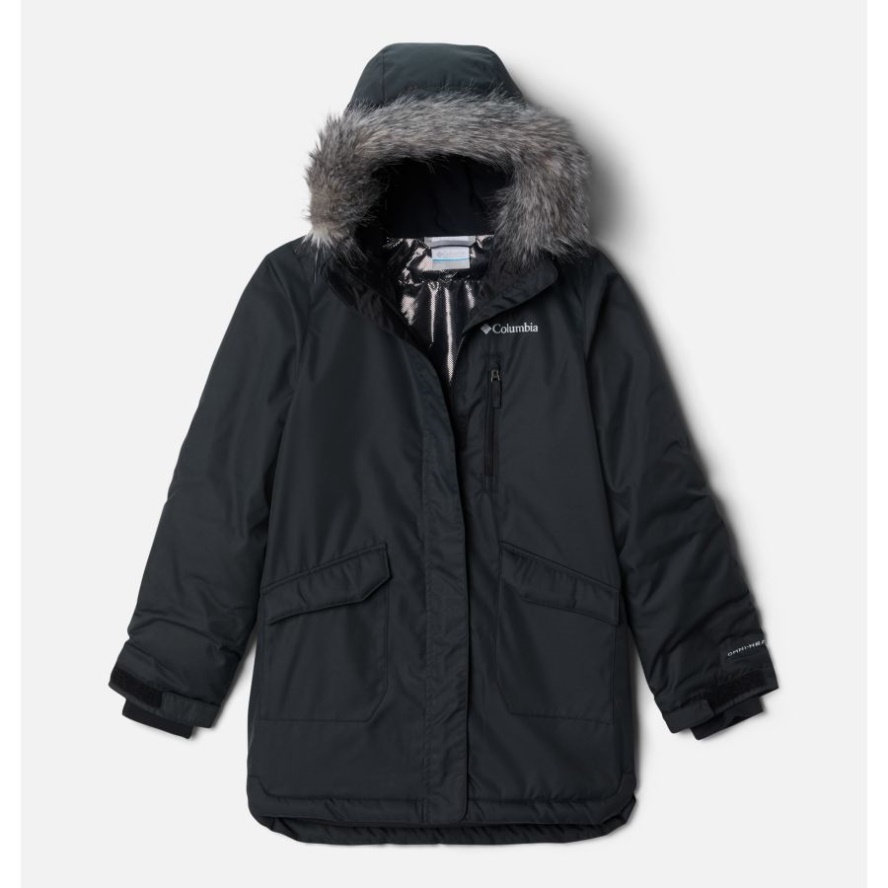 Columbia Sale Black Girls' Suttle Mountain Long Insulated Jacket