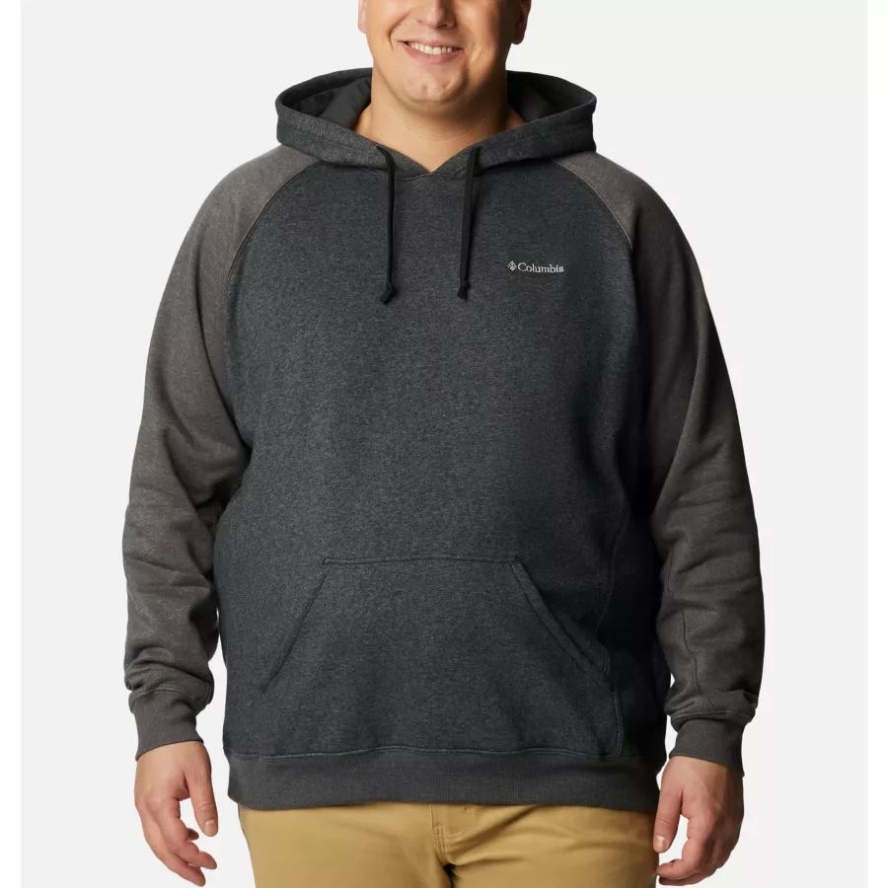 Columbia Sale Black Heather/Shark Heather Men's Hart Mountain II Hoodie Big
