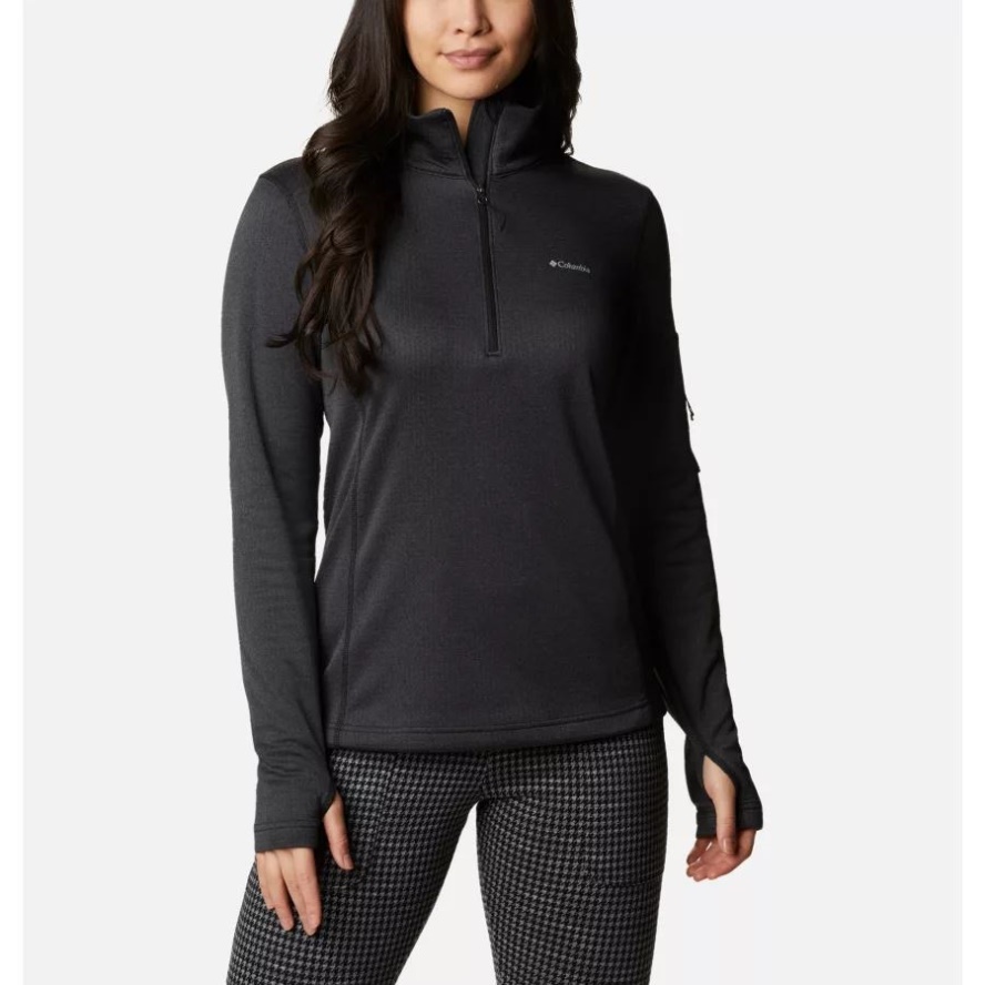 Columbia Sale Black Heather Women's Park View Half Zip Fleece