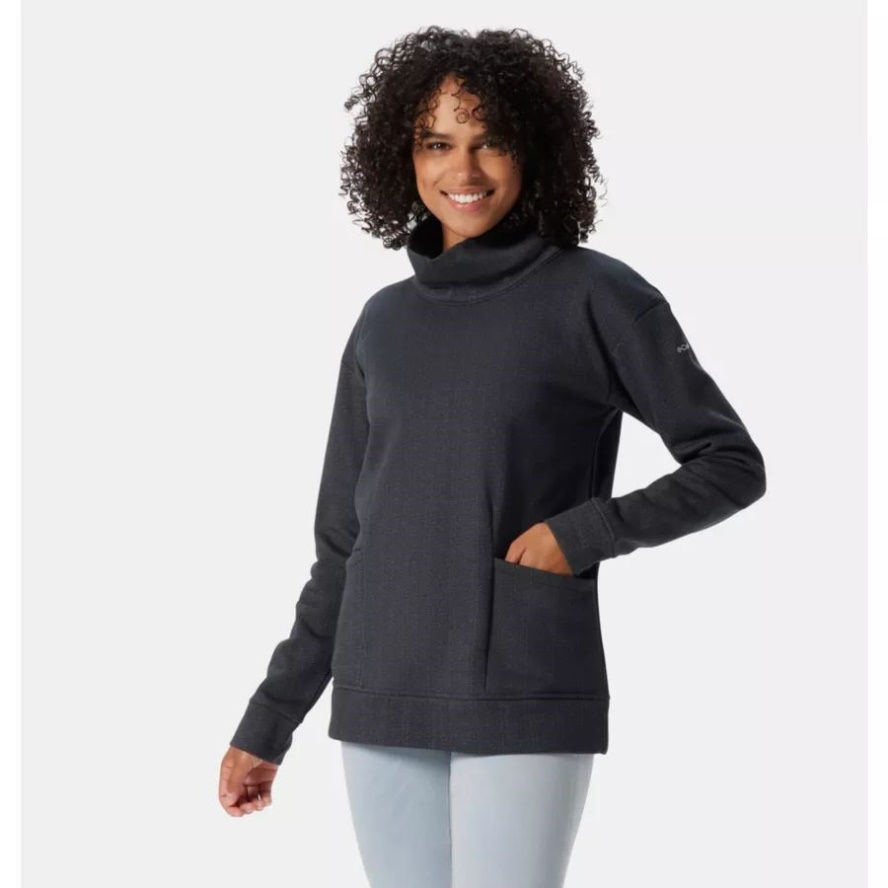Columbia Sale Black Herringbone Women's Columbia Sale Lodge Funnel Pullover