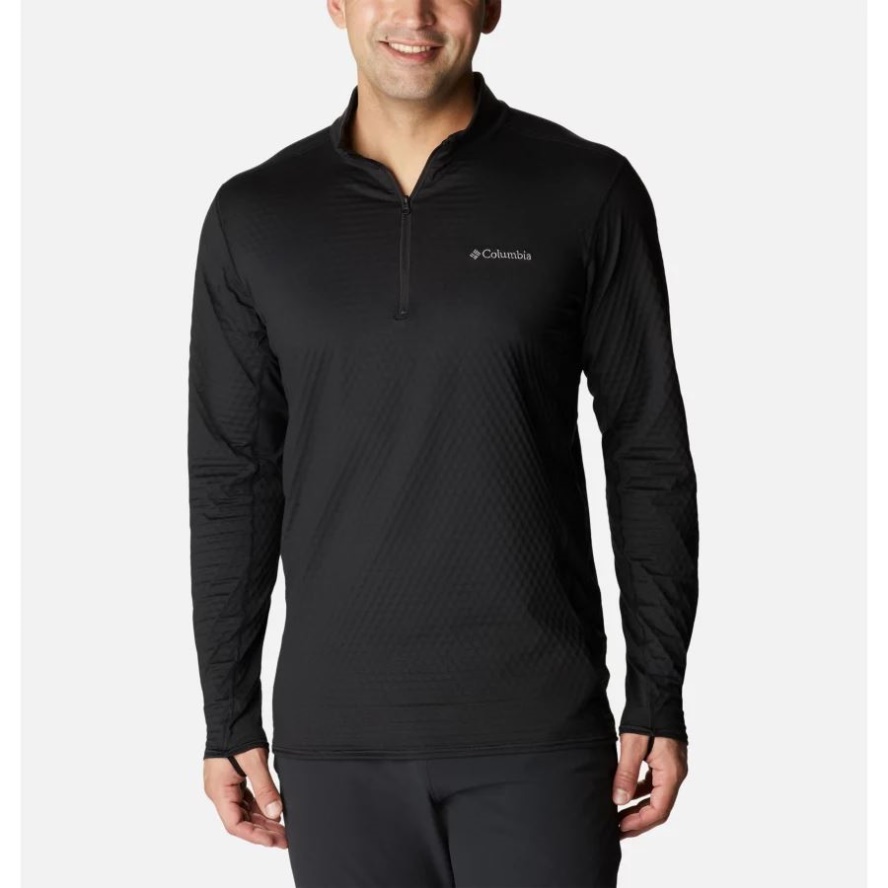 Columbia Sale Black Men's Bliss Ascent Quarter Zip Pullover