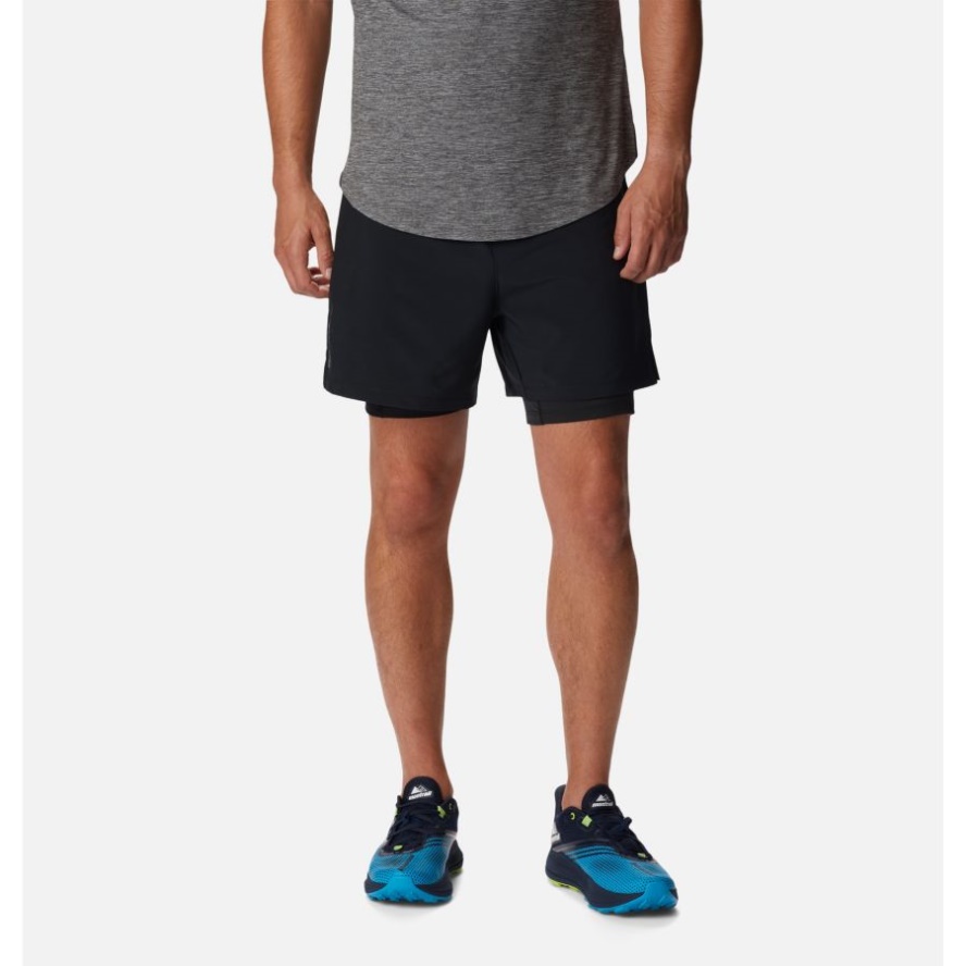 Columbia Sale Black Men's Endless Trail 2-In-1 Shorts