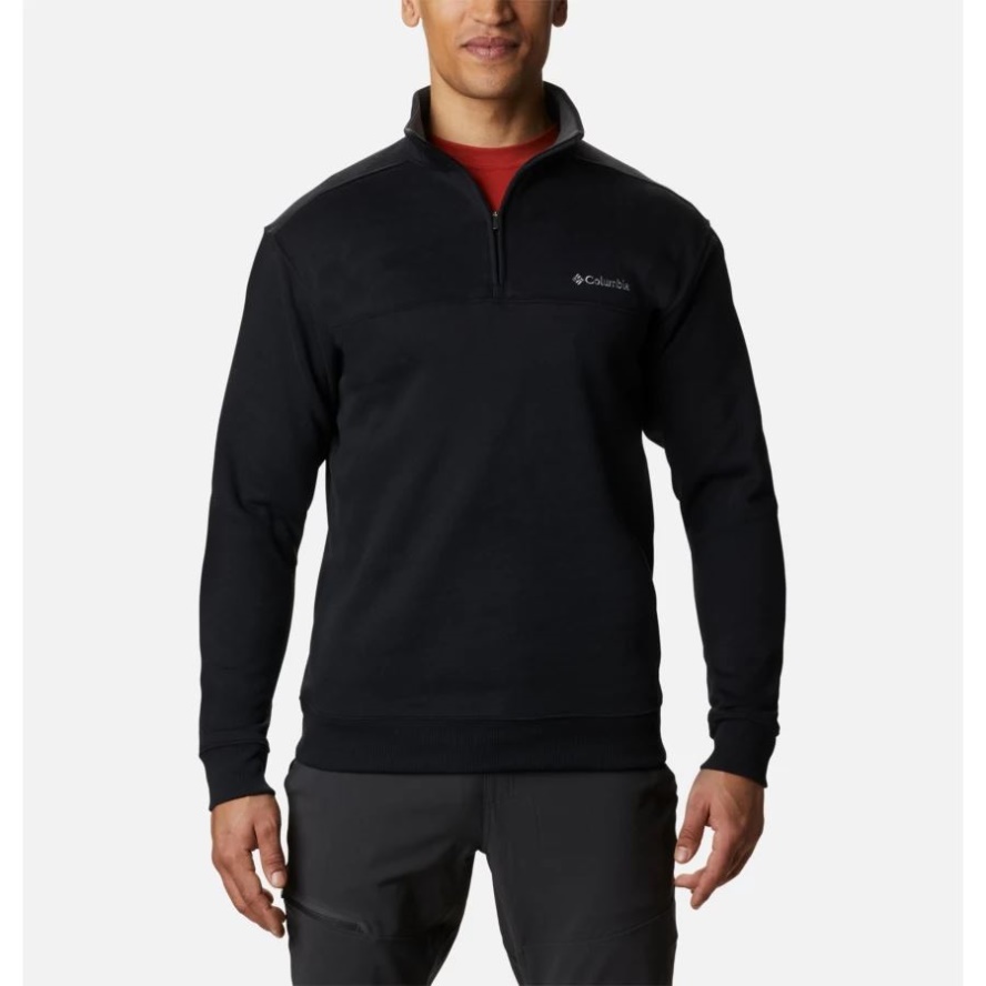 Columbia Sale Black Men's Hart Mountain II Half Zip Sweatshirt