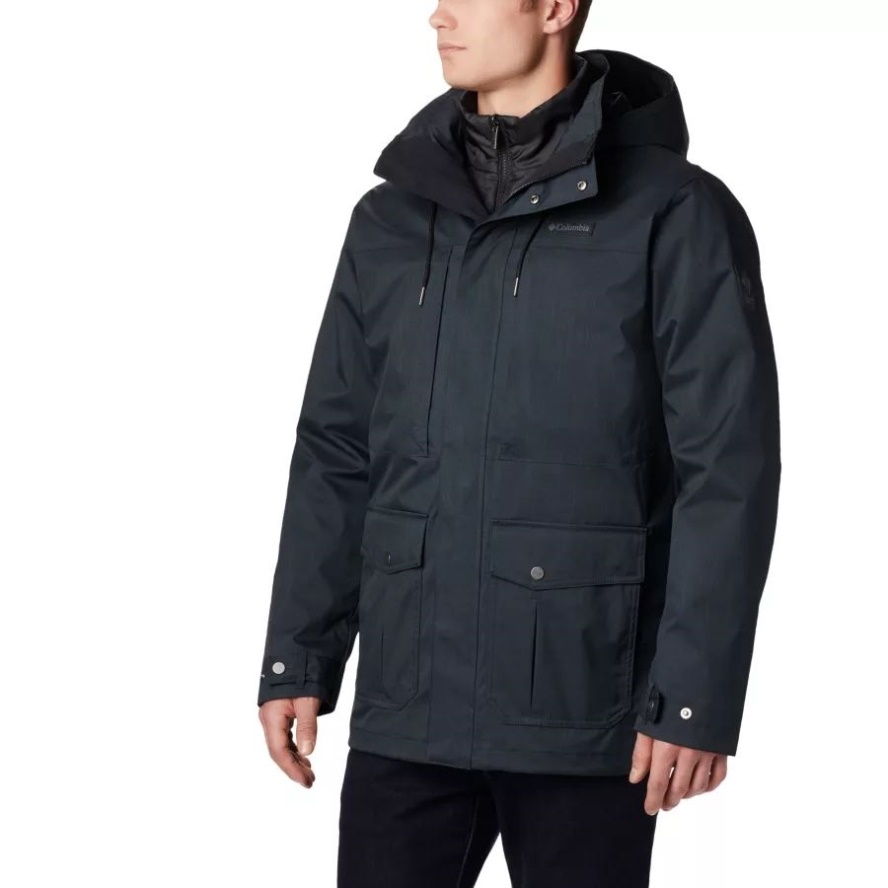 Columbia Sale Black Men's Horizons Pine 3-in-1 Waterproof Jacket