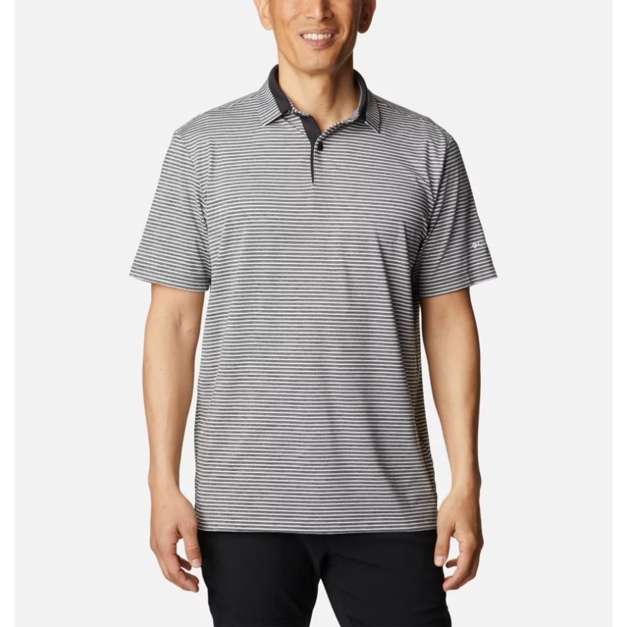 Columbia Sale Black Men's Omni-Wick Stroll Polo